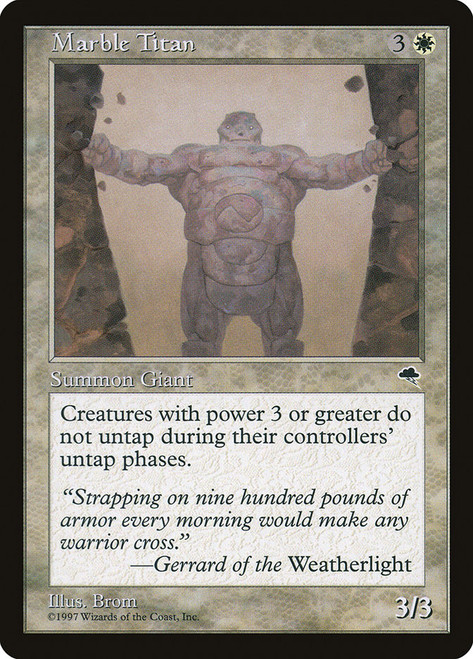 Marble Titan\nTempest\nSingle\nMagic The Gathering