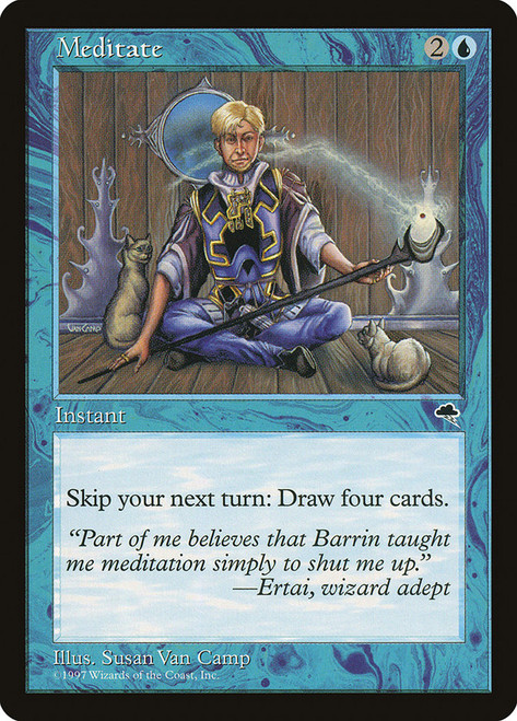 Meditate\nTempest\nSingle\nMagic The Gathering