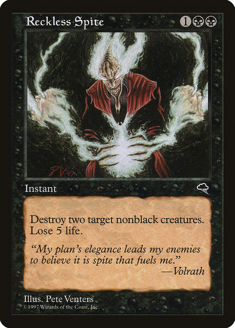 Reckless Spite\nTempest\nSingle\nMagic The Gathering