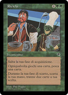 Recycle
Tempest - Italian
Single
Magic The Gathering