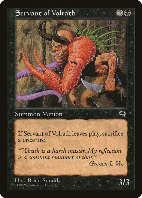 Servant of Volrath\nTempest\nSingle\nMagic The Gathering