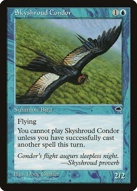 Skyshroud Condor\nTempest\nSingle\nMagic The Gathering
