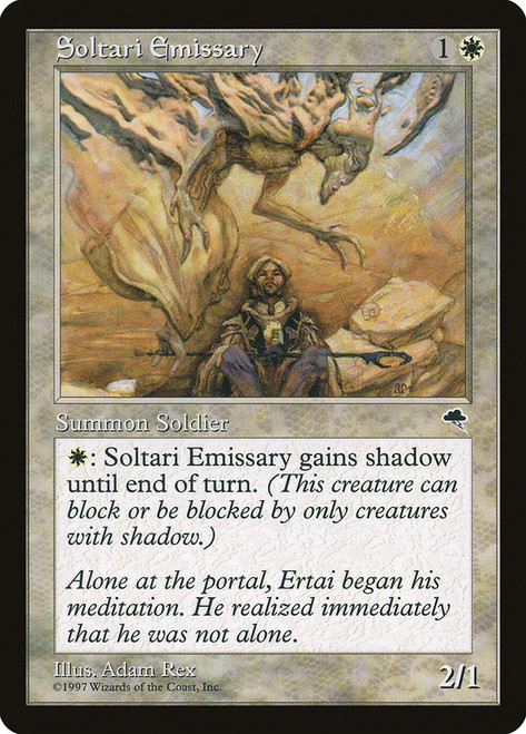 Soltari Emissary\nTempest\nSingle\nMagic The Gathering