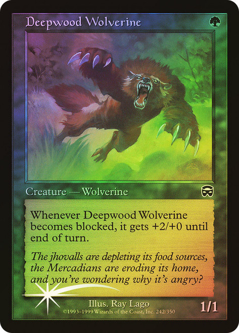 Deepwood Wolverine\nMercadian Masques\nSingle\nMagic The Gathering