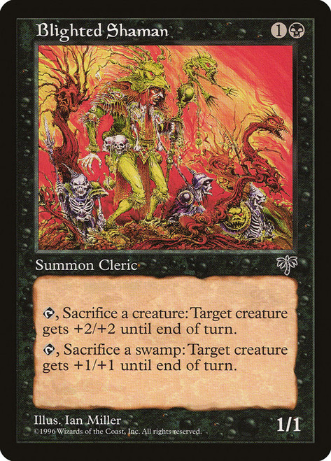 Blighted Shaman\nMirage\nSingle\nMagic The Gathering