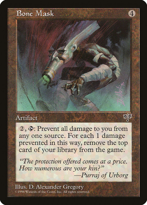 Bone Mask\nMirage\nSingle\nMagic The Gathering