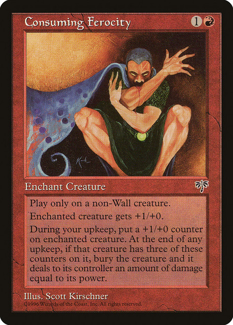 Consuming Ferocity\nMirage\nSingle\nMagic The Gathering