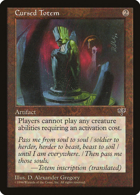 Cursed Totem\nMirage\nSingle\nMagic The Gathering
