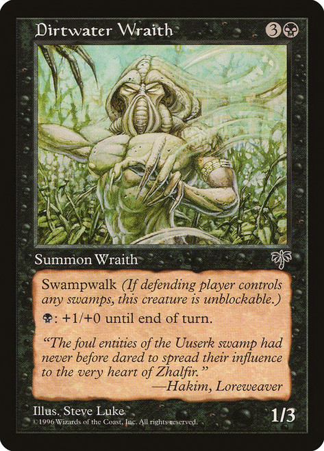 Dirtwater Wraith\nMirage\nSingle\nMagic The Gathering
