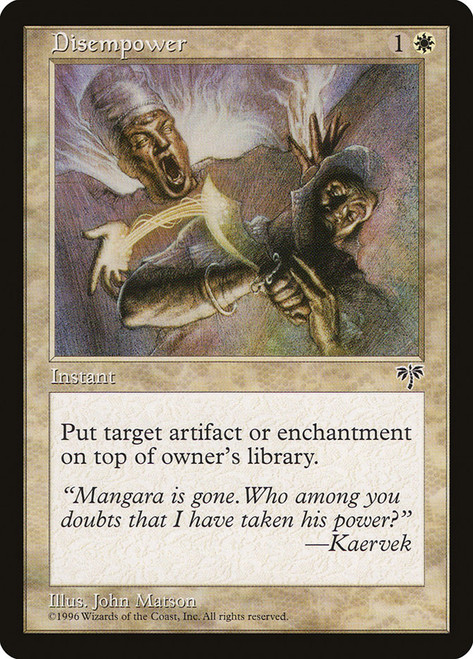Disempower\nMirage\nSingle\nMagic The Gathering