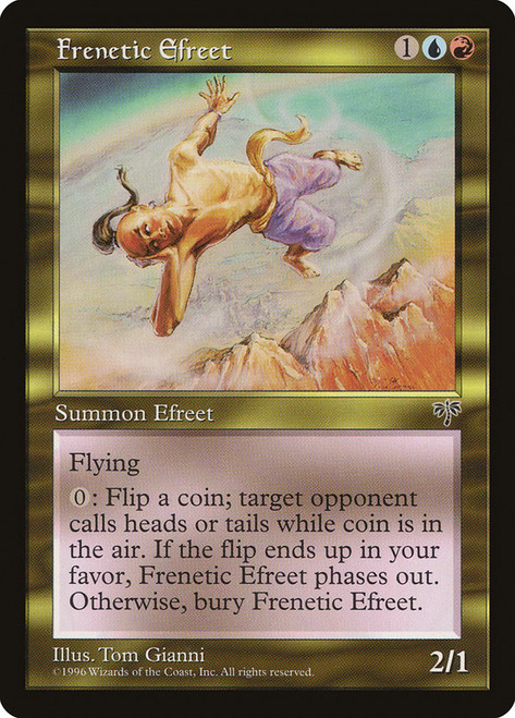 Frenetic Efreet\nMirage\nSingle\nMagic The Gathering