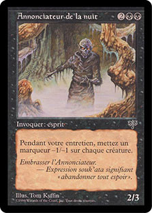 Harbinger of Night
Mirage - French
Single
Magic The Gathering