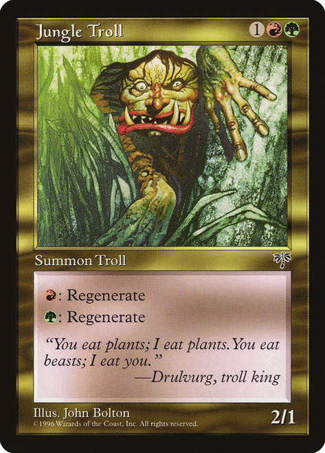 Jungle Troll\nMirage\nSingle\nMagic The Gathering