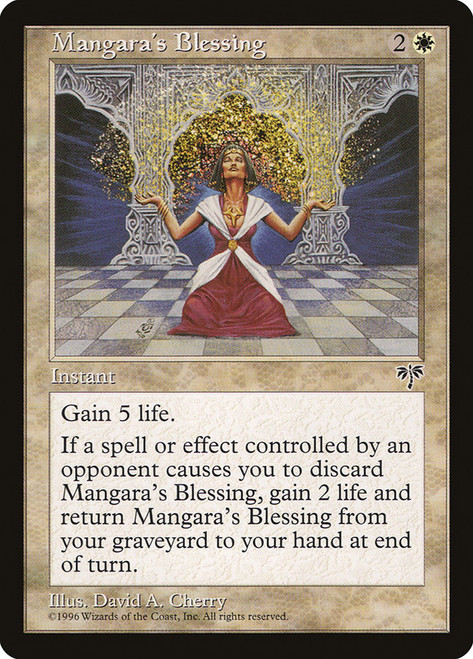 Mangara's Blessing\nMirage\nSingle\nMagic The Gathering