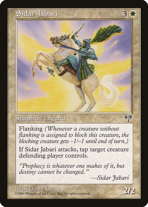 Sidar Jabari\nMirage\nSingle\nMagic The Gathering