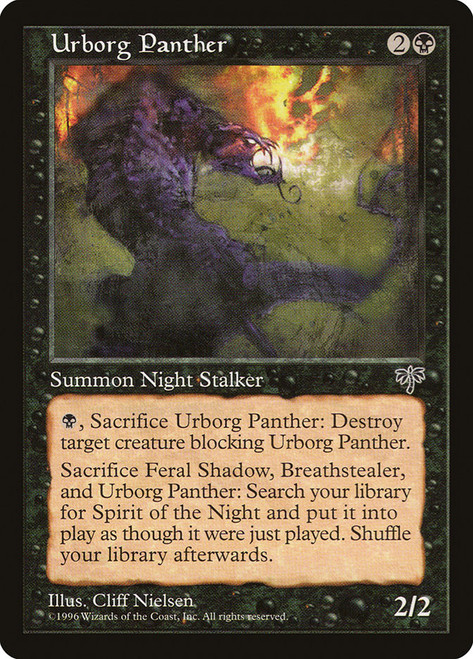 Urborg Panther\nMirage\nSingle\nMagic The Gathering