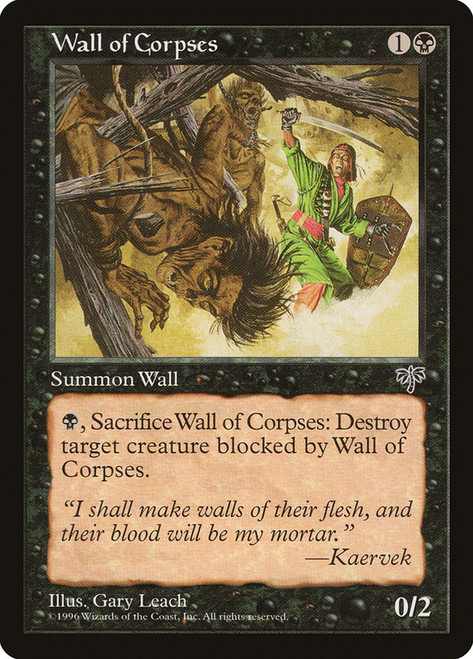 Wall of Corpses\nMirage\nSingle\nMagic The Gathering