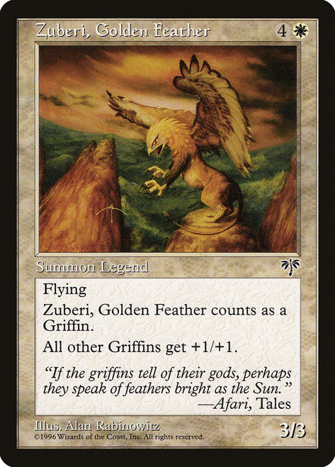 Zuberi, Golden Feather\nMirage\nSingle\nMagic The Gathering