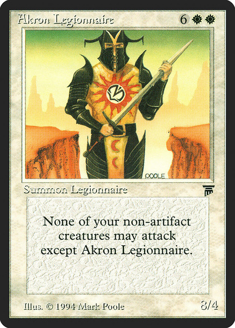 Akron Legionnaire\nLegends\nSingle\nMagic The Gathering