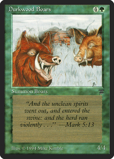 Durkwood Boars\nLegends\nSingle\nMagic The Gathering
