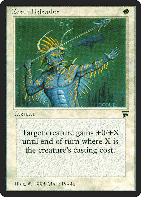 Great Defender\nLegends\nSingle\nMagic The Gathering