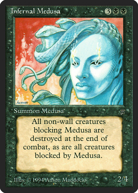 Infernal Medusa\nLegends\nSingle\nMagic The Gathering