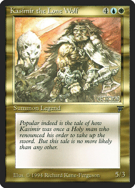 Kasimir the Lone Wolf\nLegends\nSingle\nMagic The Gathering