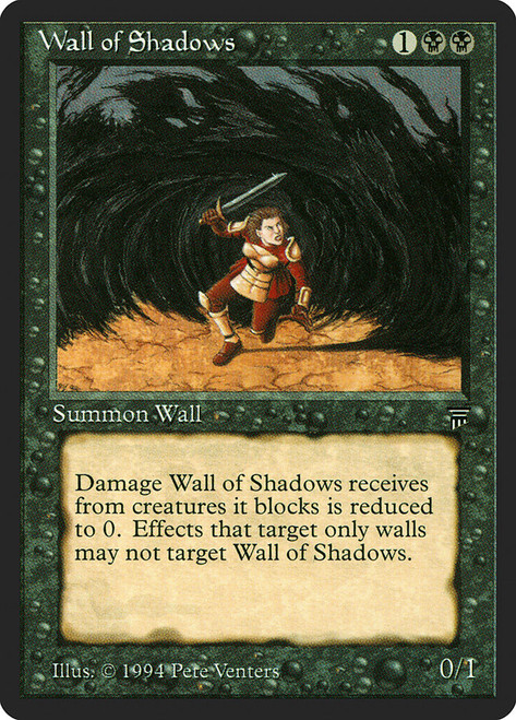 Wall of Shadows\nLegends\nSingle\nMagic The Gathering