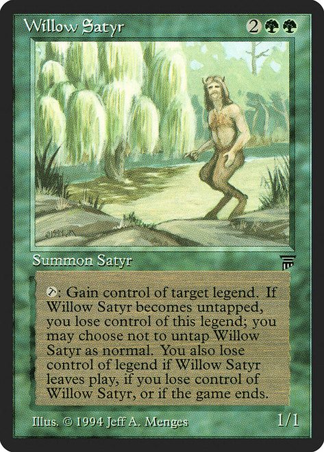 Willow Satyr\nLegends\nSingle\nMagic The Gathering