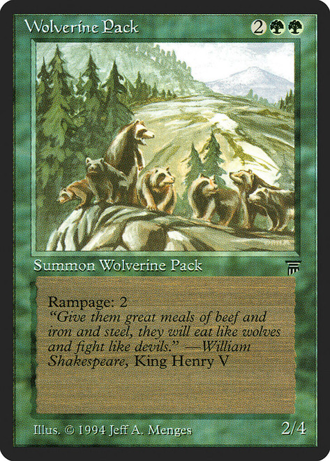 Wolverine Pack\nLegends\nSingle\nMagic The Gathering