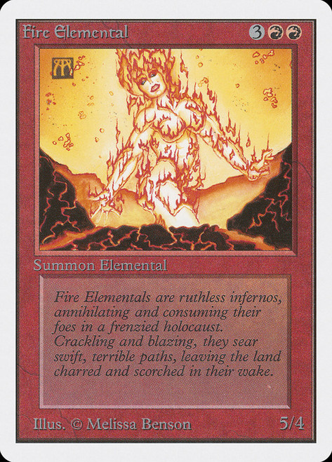 Fire Elemental\nUnlimited\nSingle\nMagic The Gathering