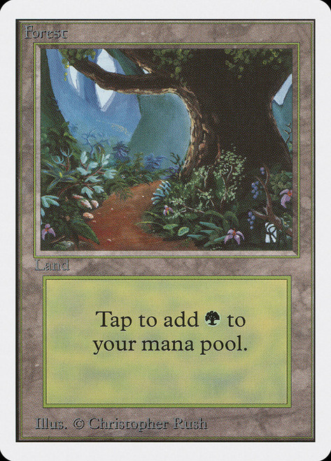 Forest (A)\nUnlimited\nSingle\nMagic The Gathering