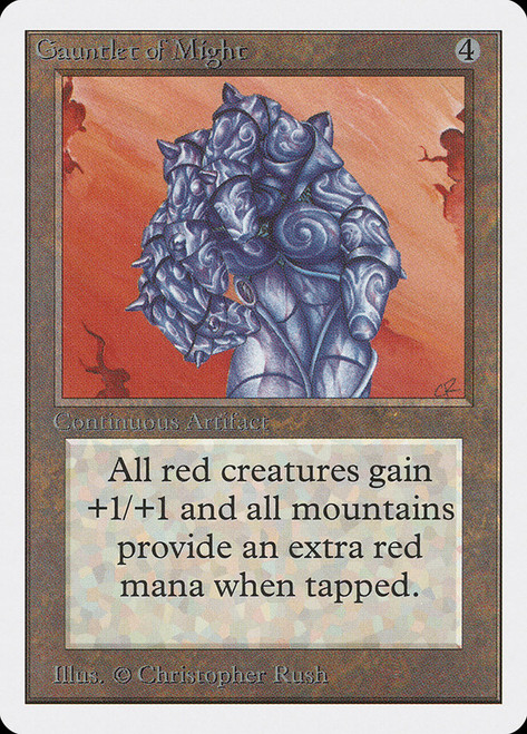 Gauntlet of Might\nUnlimited\nSingle\nMagic The Gathering