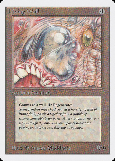 Living Wall\nUnlimited\nSingle\nMagic The Gathering