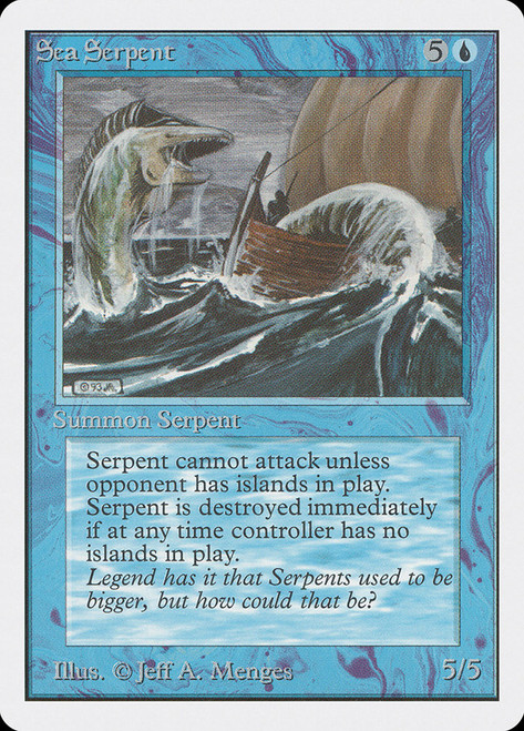 Sea Serpent\nUnlimited\nSingle\nMagic The Gathering