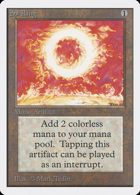 Sol Ring\nUnlimited\nSingle\nMagic The Gathering