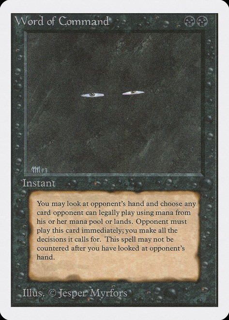 格安提供　Word of Command Word of Command (Not Tournament Legal) | Collectors' Edition