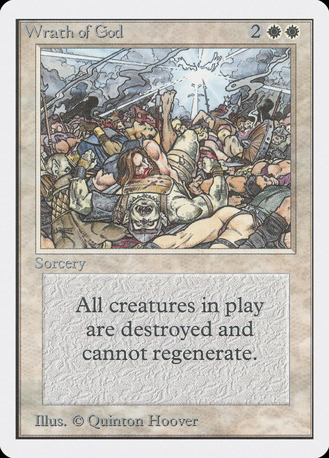 Wrath of God\nUnlimited\nSingle\nMagic The Gathering