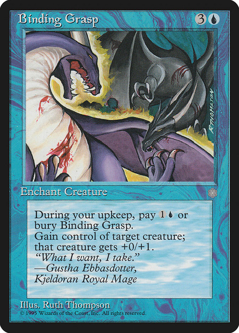 Binding Grasp\nIce Age\nSingle\nMagic The Gathering