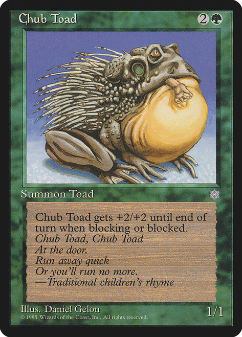 Chub Toad\nIce Age\nSingle\nMagic The Gathering