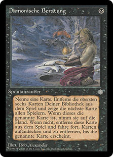 Demonic Consultation
Ice Age - German
Single
Magic The Gathering