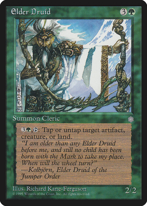 Elder Druid\nIce Age\nSingle\nMagic The Gathering