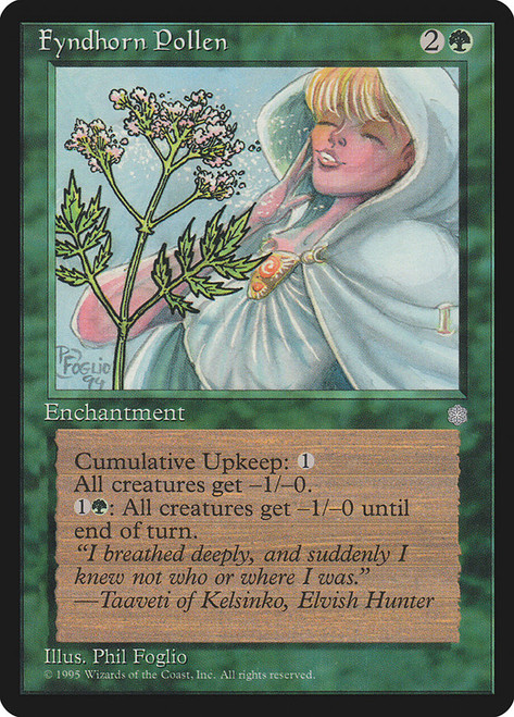 Fyndhorn Pollen\nIce Age\nSingle\nMagic The Gathering