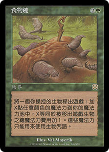 Food Chain
Mercadian Masques - Chinese Traditional
Single
Magic The Gathering