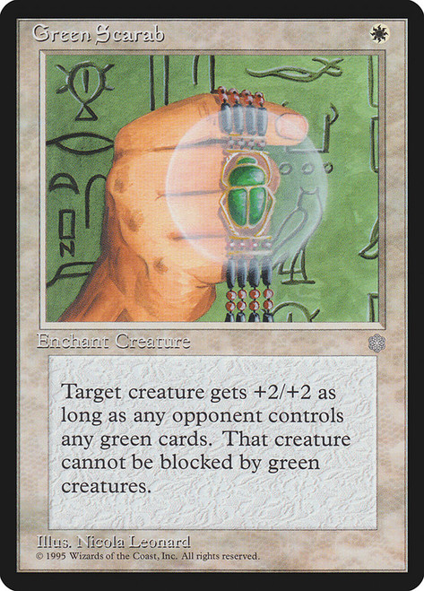 Green Scarab\nIce Age\nSingle\nMagic The Gathering