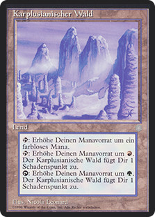 Karplusan Forest
Ice Age - German
Single
Magic The Gathering