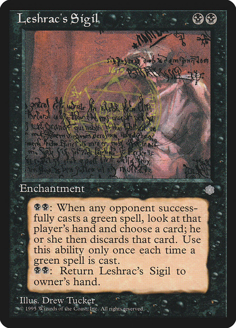 Leshrac's Sigil\nIce Age\nSingle\nMagic The Gathering