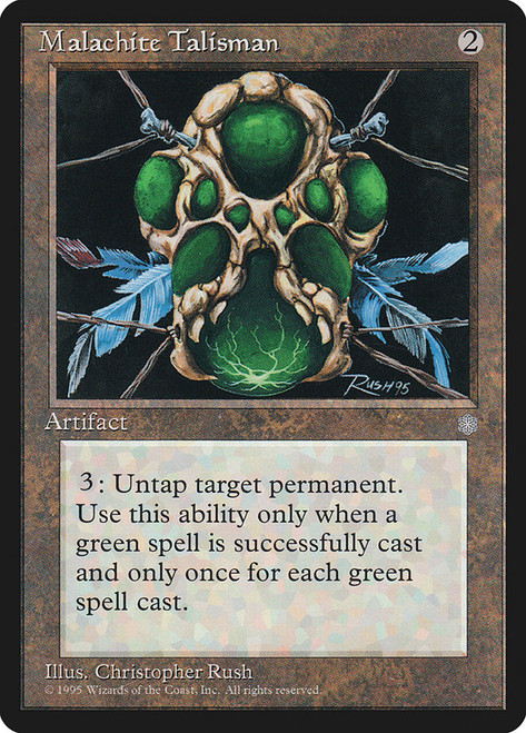 Malachite Talisman\nIce Age\nSingle\nMagic The Gathering