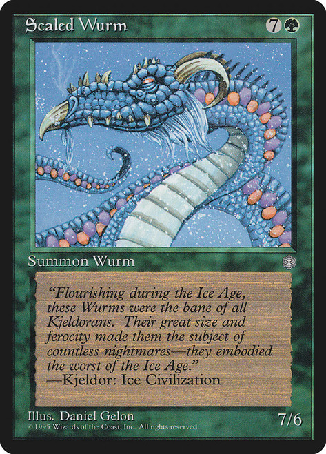 Scaled Wurm\nIce Age\nSingle\nMagic The Gathering