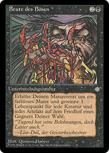 Spoils of Evil
Ice Age - German
Single
Magic The Gathering
